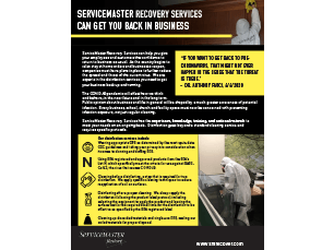 servicemaster business reopening brochure